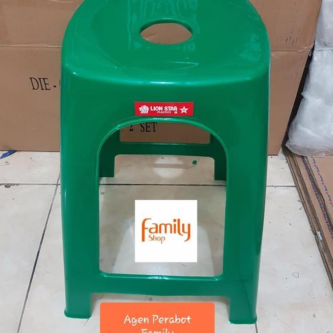 NEW (KHUSUS GOJEK GRAB) BANGKU BAKSO LION STAR KURSI BASO PLASTIK G6 HIJAU ORI