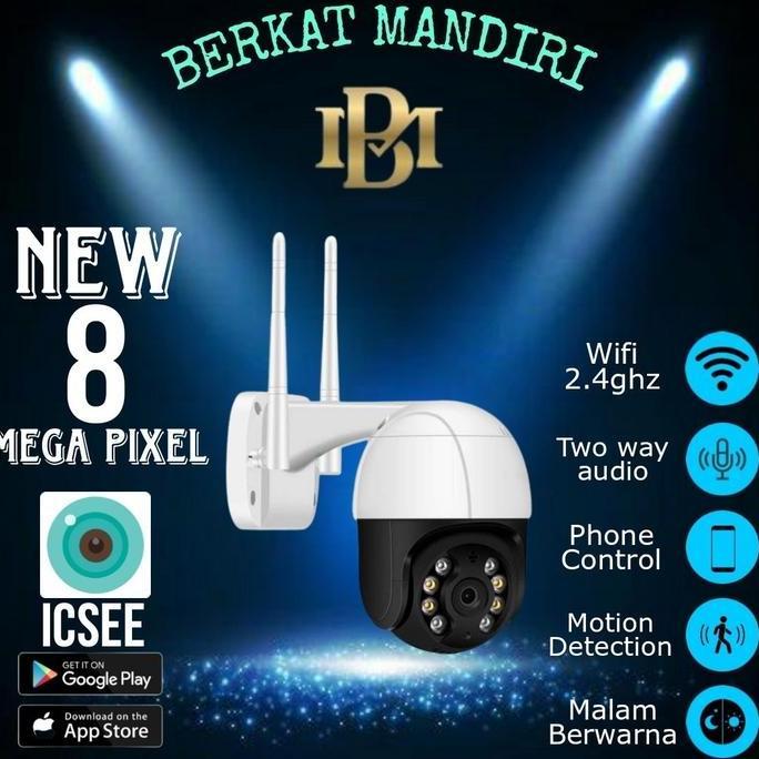 Ip Camera Cctv Outdoor Icsee 1080P Ptz Speed Dome Wireless