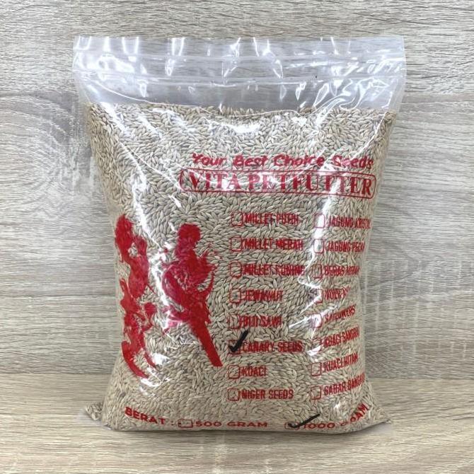 Kenari Seed KARUNGAN 25 KG Canary seed - pakan burung kiloan - makanan burung Kenari Lovebird