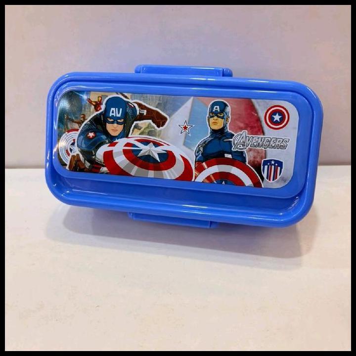 Terbaru Kitchenware Lunch Box Kode 6021 Dengan Karakter Lucu Untuk Perlengkapan Makan Siang Anda