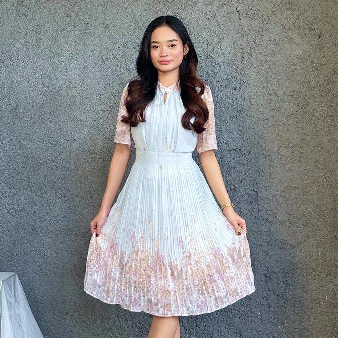 Cikistore - Zoey Dress Wanita Korea Style | Midi Dress Casual Ceruty Premium