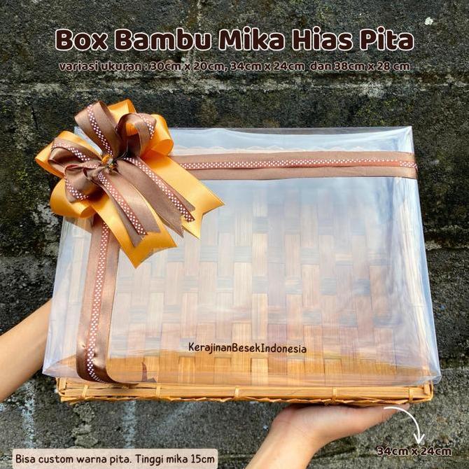 """] BOX HANTARAN BONUS PITA Parsel bambu mika pita besar makanan hampers seserahan roti piring bamb