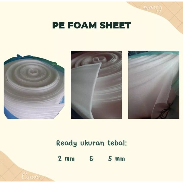 PE Foam Sheet Foam Sheet Lembaran aneka Ukuran Tebal Berkualitas