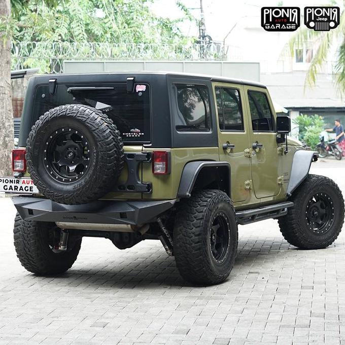 Side Step Tubular Model Smittybilt 4 Door Jeep Wrangler Rubicon JK Pijakan Kaki Model Smitybilt 4 Pi