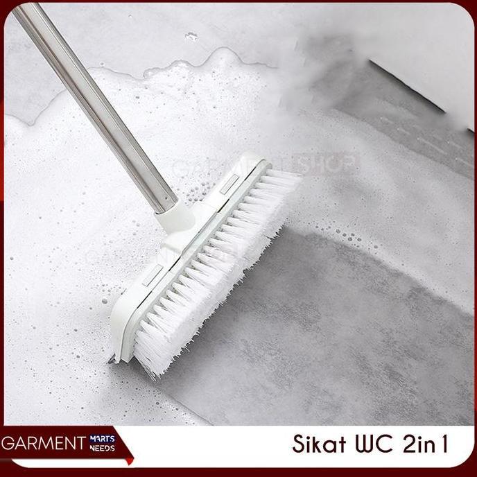 Sikat Lantai Kamar Mandi Pembersih Dinding Wc Wiper Dorong Serokan Air