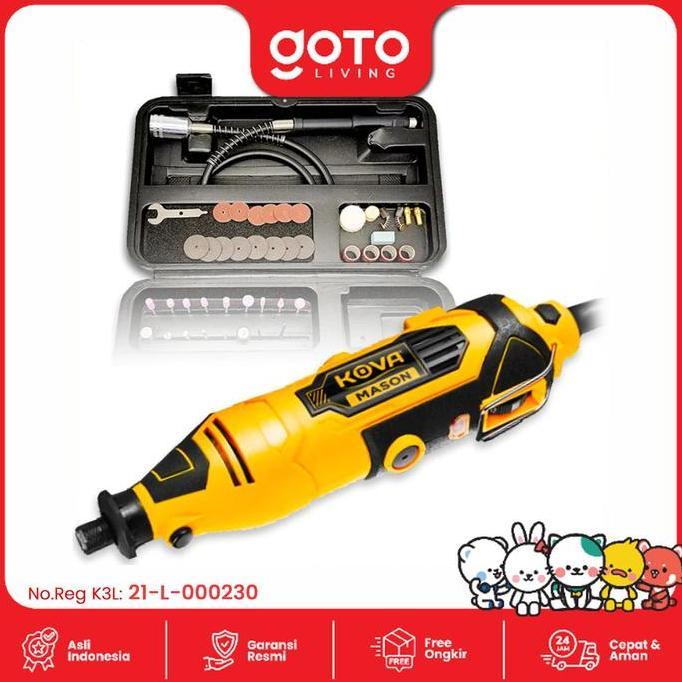 Kova Mason Mini Die Grinder Tuner Set 40 Pcs Gerinda Bor Mini