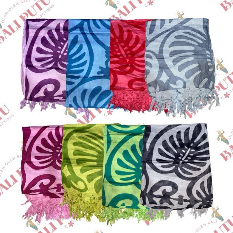 [ anomancollection ] KAIN PANTAI BALI MOTIF DAUN/PADI BUNGA| KAIN SARONG BALI | KAIN BALI | KAIN BAL