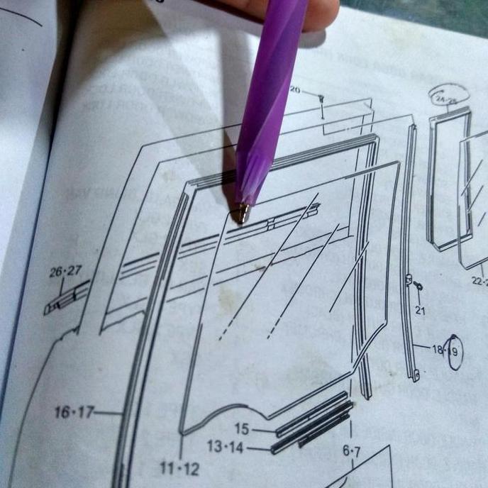 Pelipit Pintu Luar Belakang Apv
