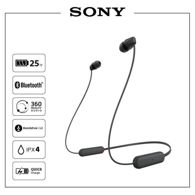 SONY WI-C100 / WI C100 / WIC100 Wireless Sport Earphone Neckband