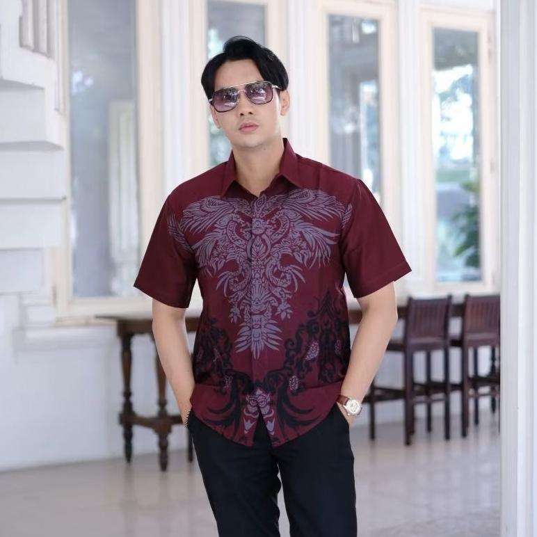 Tepat Guna Kemeja Batik Ayah Dan Anak Laki / Kemeja Panjang Anak / Batik Bapak Anak / Batik Couple L