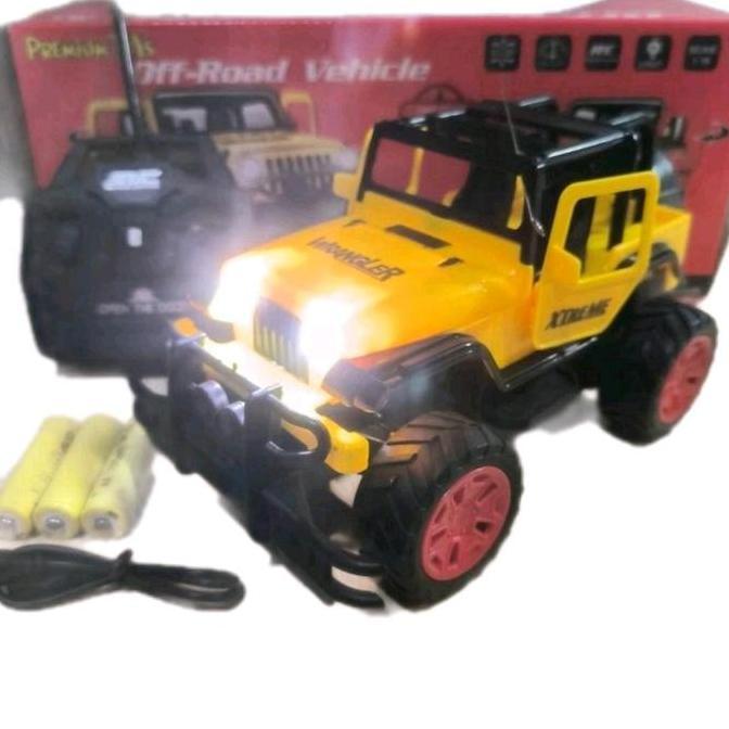 Mobil Remot Konrol Rc Jip Off Road Buka Pintu Elektrik / Rc Mobil Jip Baterai Charging