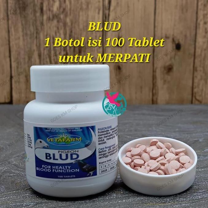 Vetafarm Tablet Blud Isi 100 - Merpati Pigeon