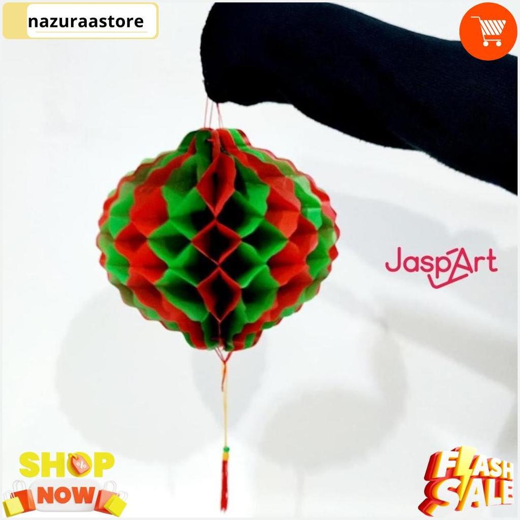 Lampion Lipat Natal Lampion Tawon Natal Edition Lampion Hijau Merah Lampion Honeycomb Natal Bisa Cod