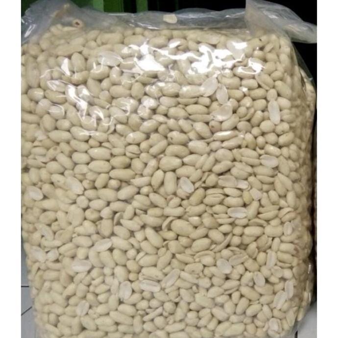 Termurah 1 Kg Kacang Kupas/ Kacang Tanah Mentah/ Kacang Tanah Kupas Super Ukuran Besar Trending