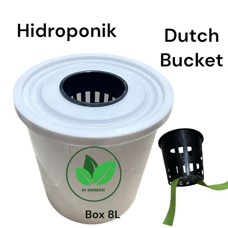 Bisa Cod Ya Kak Hidroponik Dutch Bucket Box Hidroponik 8L System Dutch Bucket ,,,