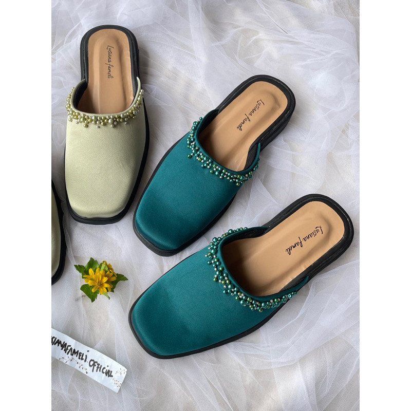 shopsepatu.official Fawaz | sepatu selop pria pesta sepatu bustong pengantin wedding shoes  gratis c