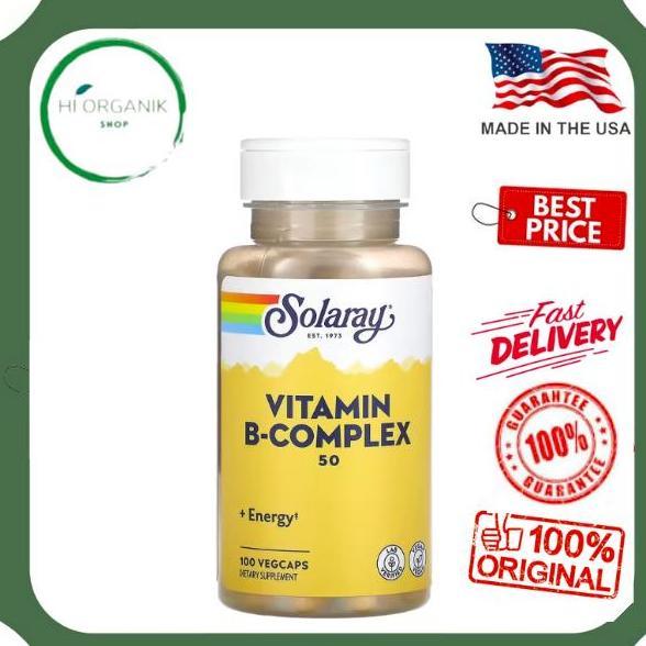 Solaray Vitamin B-Complex 50 Mg 100 Vegcaps Original