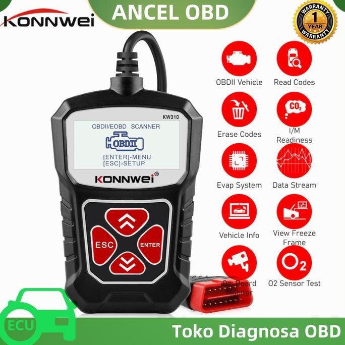SAPPHIRE KONNWEI KW310 Mobil OBD2 Scanner Scan Engine Untuk Toyota/Isuzu/VW