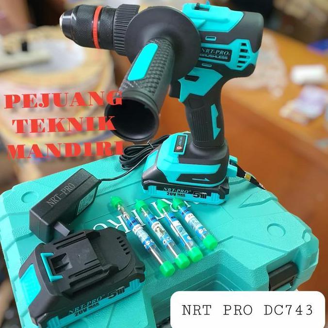 BEAM BOR CORDLESS NRT PRO DC 743 SET BRUSHLESS IMPACT DRILL / NRT PRO 743DC