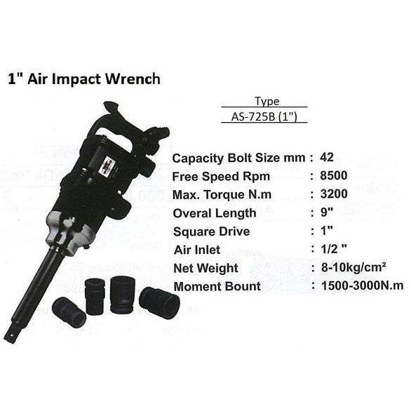 MYORINKA Air Impact Wrench 1 Inch - Wipro AS-725B