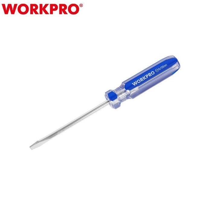 KEITH WORKPRO WP221266 4X100mm Slotted Screwdriver (Obeng Minus)