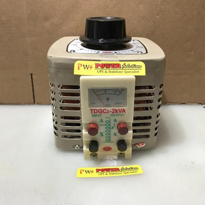 Oki Tdgc2-2000 Ac Voltage Regulator Oki Slide Regulator Oki 2000W, Alat Pengatur Turun Naik Voltase 