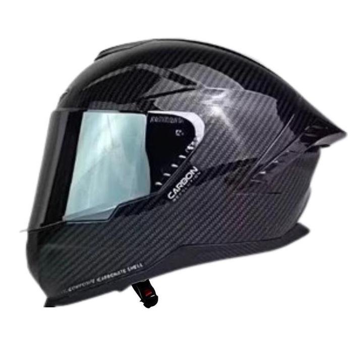 Helm full face Js Armor  Z Carbon/helm keren/helm pria/helm dewasa/helm cewek cowok/helm full face M