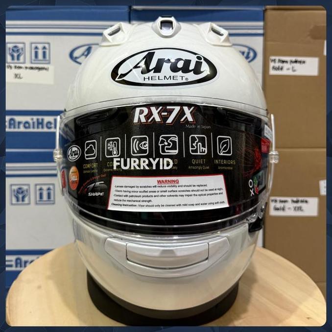 HELM FULL FACE ARAI RX7X WHITE GLOSSY - Putih Polos