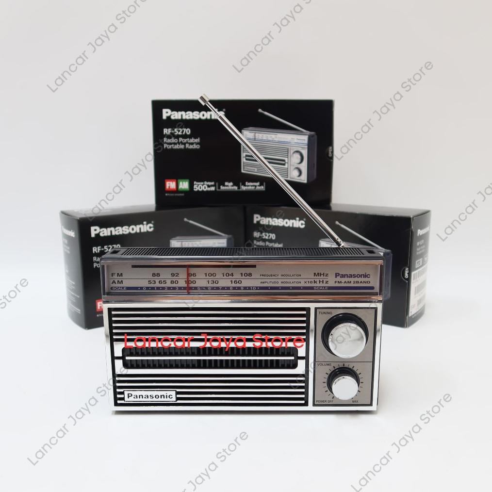 Radio FM/AM Panasonic RF5270 Silver Black Digital Tuner