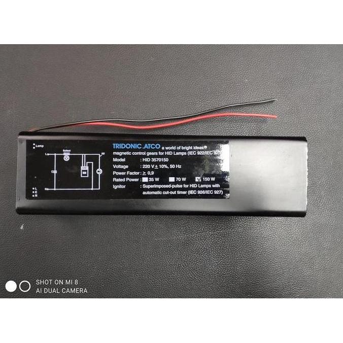 Promo Ballast Trafo Set Metal Halide 150W Sodium 150W TRIDONIC ATCO Diskon