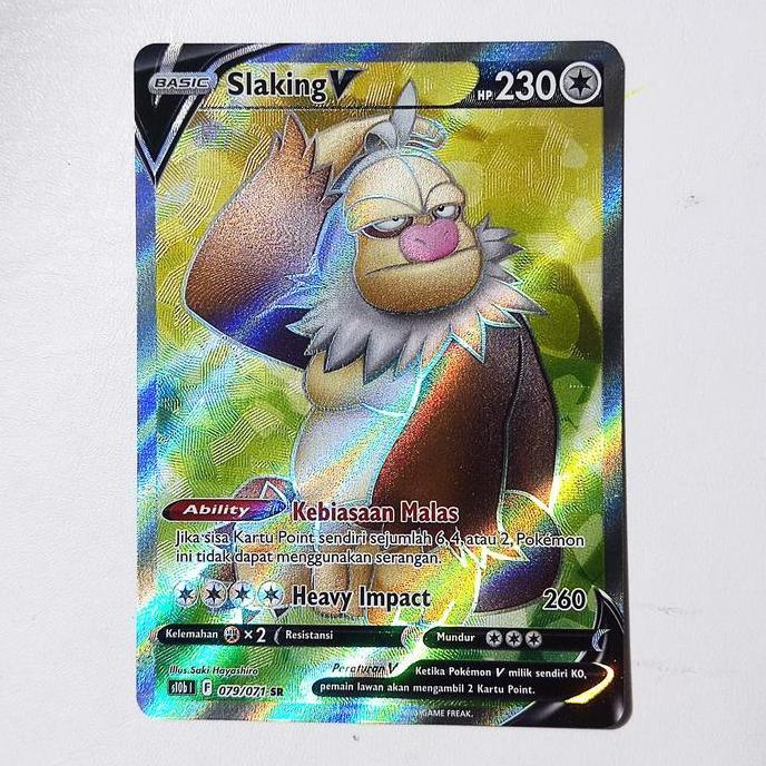 Slaking V SR 079/071 S10b - Kartu Pokemon Indonesia HARGA KHUSUS