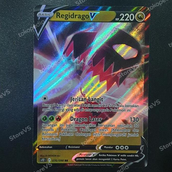 Regidrago V RR S12 - Pokemon TCG Indonesia TERBATAS