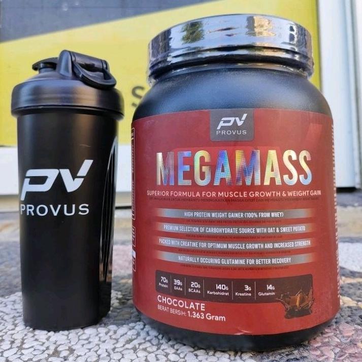(Promo) Pv Mega Mass Megamass Gainer 3 Lbs 3Lb Lean Weight Gainer Terbaik Bulking Original
