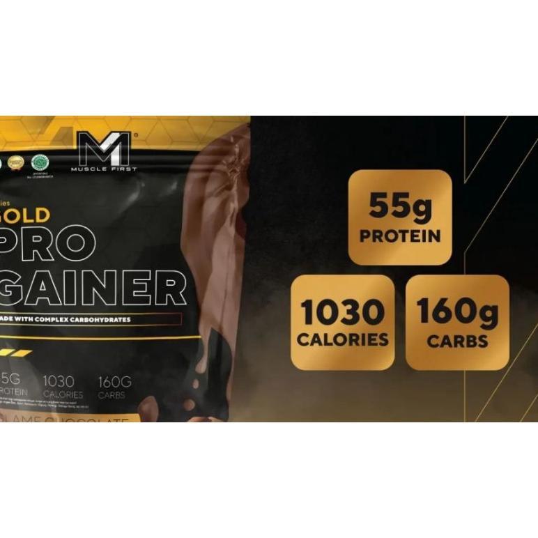Musclefirst Gold Pro Gainer 6 Lbs Susu Gym Menaikkan Berat Badan Original