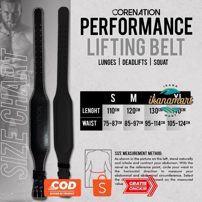 ter-98 CoreNation Sabuk Fitnes / Sabuk Gym Fitness / Belt Gym / Belt PowerBelt Gym Fitness / Padding