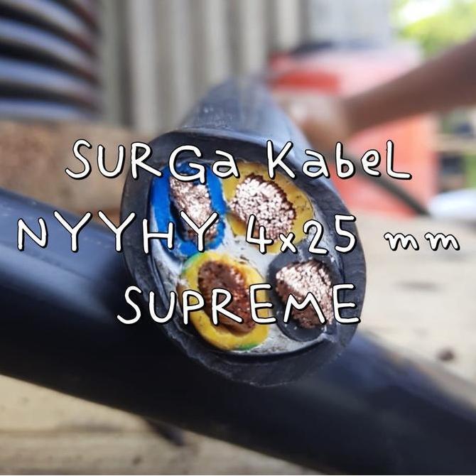 Promo NYYHY 4x25 mm SUPREME/ KABEL SERABUT NYYHY 4 x 25/ KABEL NYYHY 4x25 Diskon