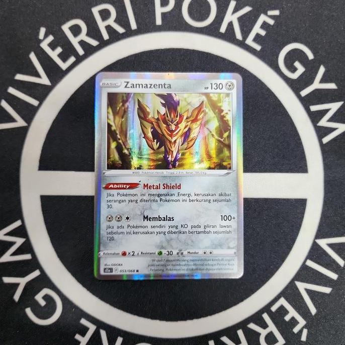 Zamazenta Ability Metal Shield S11a Kartu TCG Pokemon Indonesia ASLI