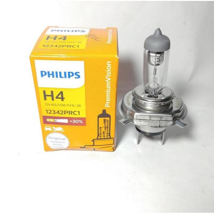 Bohlam Halogen H4 Philips 12V 60/55W