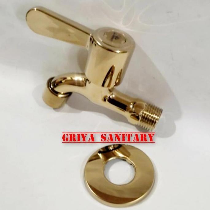 Kran Taman Gold / Kran Tembok Gold / Keran Air / Kran Dinding Gold Restock