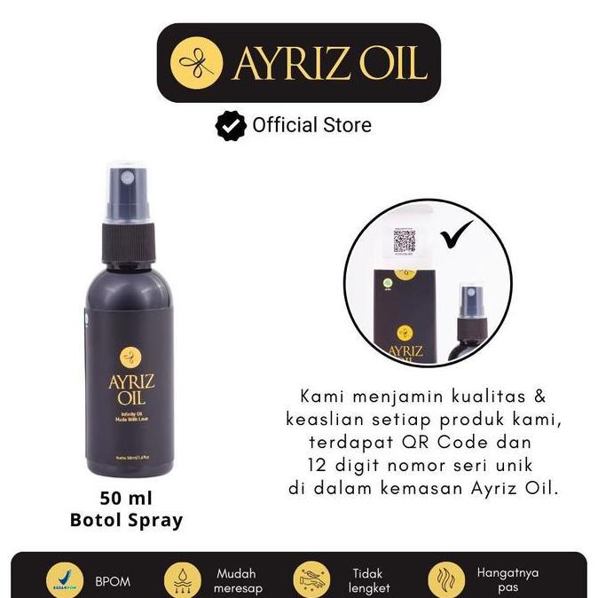 NEW AYRIZ OIL TRAVEL PACK 50ML MINYAK  TERAPI HERBAL , MINYAK TERAPI NUSANTARA ORIGINAL ORI