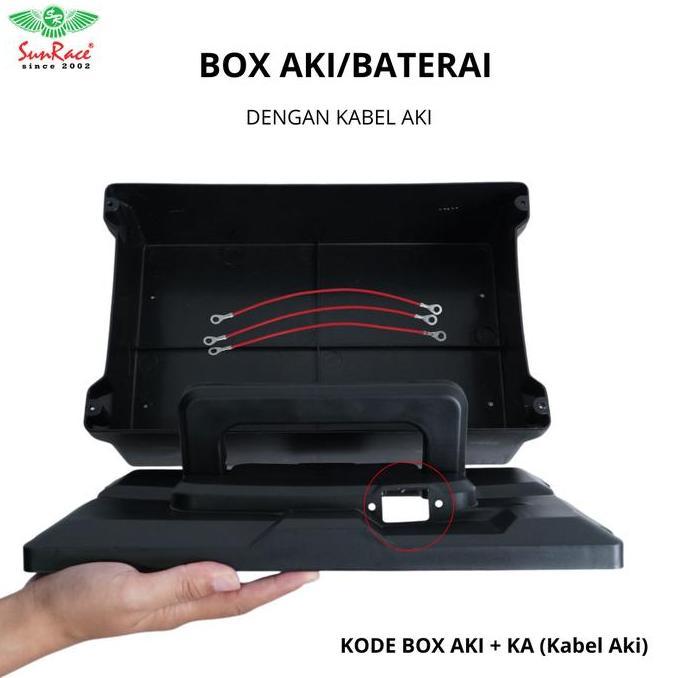 BOX AKI/BATERAI TEMPAT PENYIMPANAN AKI/BATERAI SEPEDA LISTRIK 48V 12AH UNIVERSAL