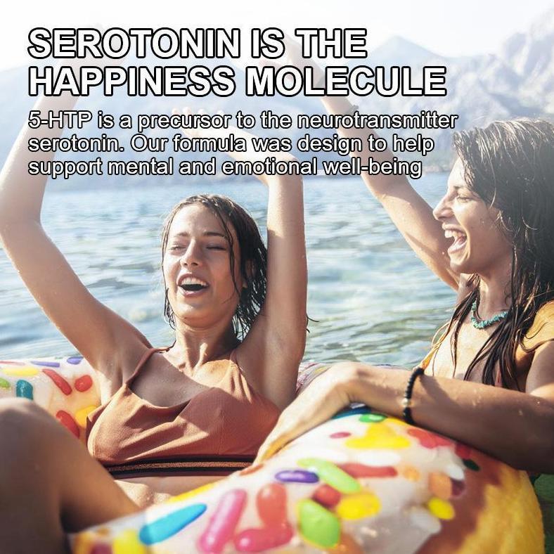 (Promo) Vit 5-Htp 5 Htp + B6 200Mg - 120 Kapsul 5Htp Taurine Glycine Original