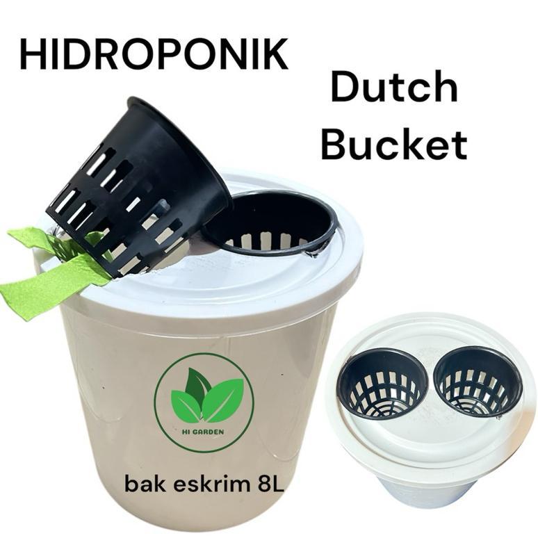 Promo Cod Hidroponik Dutch Bucket Box Hidroponik 8L System Dutch Bucket 
