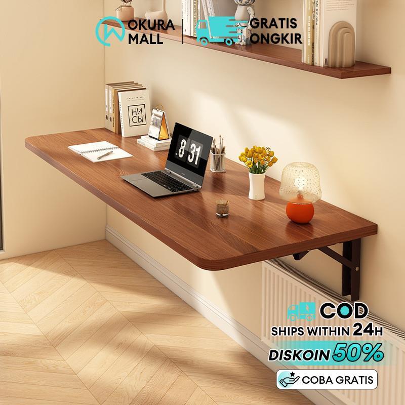 Meja Lipat Portable Meja Lipat Dinding Meja Belajar Meja Tempel Dinding Meja Kantor Meja Kantor Mini