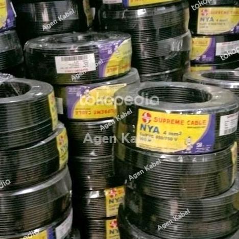 Promo NYA 1x4mm SUPREME/ KABEL GROUNDING 1 x 4 mm/ KABEL NYA/ TUNGGAL 4mm - Diskon