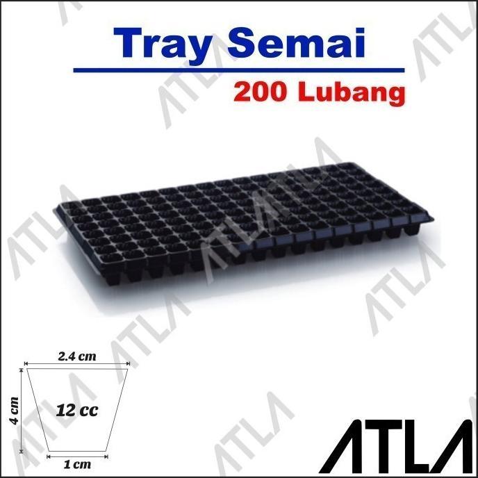 Promo Cod Tray Semai 200 Lubang Pot Bibit Biji Nampan Traypot Benih Hidroponik 