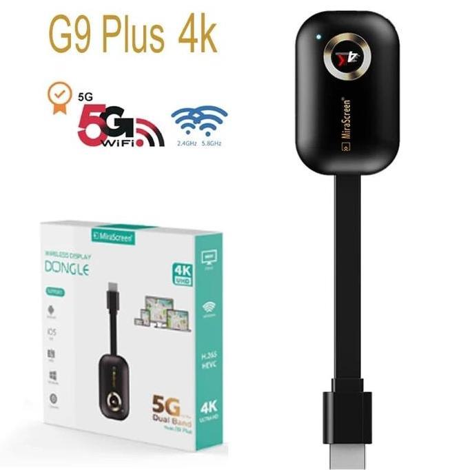 Mirascreen G9 Plus 5G+2,4G 4K Hdmi Wireless Display Dongle