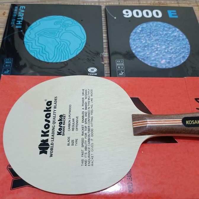 TERMURAH - PAKET BET KOSAKA CARBON HANDLE SARDIUS PLUS YINHE ORIGINAL