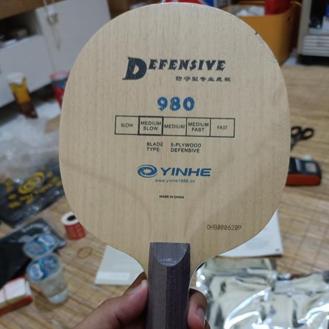 TERBARU - KAYU BET TENIS MEJA YINHE 980 DEFENSIVE ORIGINAL