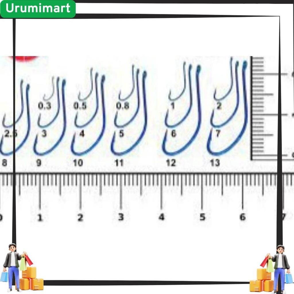 Termurah Mata Kail Daichi "Dh-12" (Akitakitsune)(Biru Tanpa Lubang)
